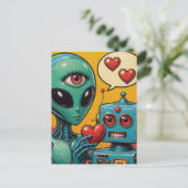 エイリアンと恋のロボット ポストカード (スタンド正面)