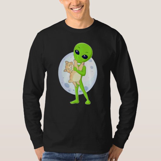 エイリアンとCat Ufo 51エリアIve常時信じ Tシャツ (正面)