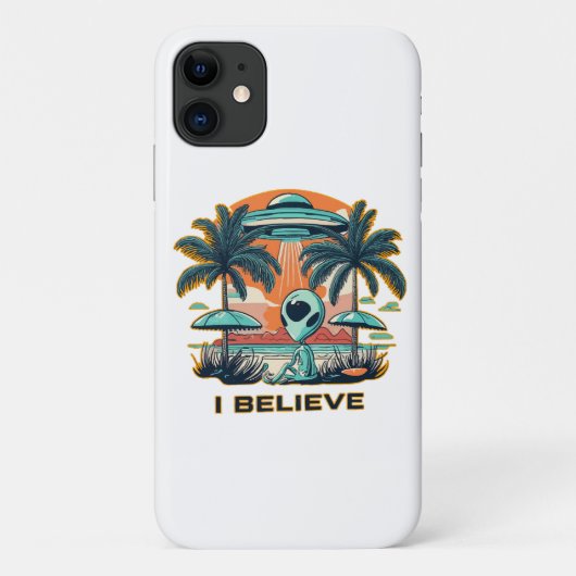 エイリアンとUFO 私は信じてる Case-Mate iPhoneケース (裏面)