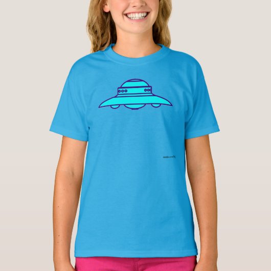 エイリアンとUFO 64 Tシャツ (正面)