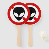 エイリアンなし ハンドファン (正面&裏面)