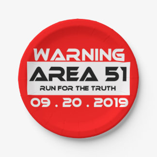 エイリアンについての真実のための区域51の競争をめっきして下さい ペーパープレート