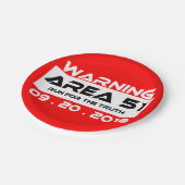 エイリアンについての真実のための区域51の競争をめっきして下さい ペーパープレート (アングル)