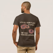 エイリアンのもふもふグッズTシャツ Tシャツ (裏面フル)
