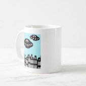 エイリアンのアムステルダム侵攻 コーヒーマグカップ (正面左)