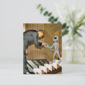 エイリアンのオバマへの贈り ポストカード (スタンド正面)