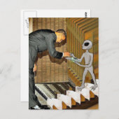 エイリアンのオバマへの贈り ポストカード (正面/裏面)