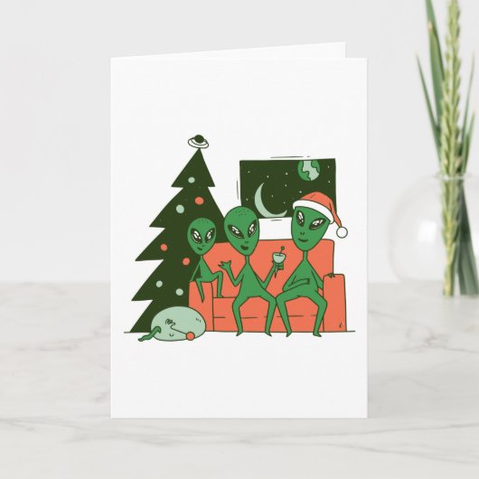 エイリアンのクリスマス カード (正面)