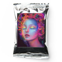 エイリアンのコスミックヘアの女性