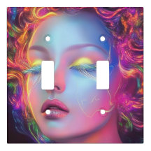 エイリアンのコスミックヘアの女性