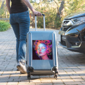 エイリアンのコスミックヘアの女性 シール (スーツケースインサイチュ)