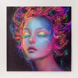 エイリアンのコスミックヘアの女性 ジグソーパズル