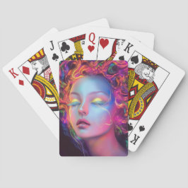 エイリアンのコスミックヘアの女性 トランプ