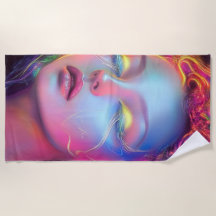 エイリアンのコスミックヘアの女性