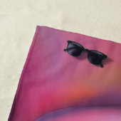 エイリアンのコスミックヘアの女性 ビーチタオル (インサイチュ)