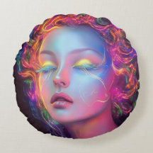 エイリアンのコスミックヘアの女性