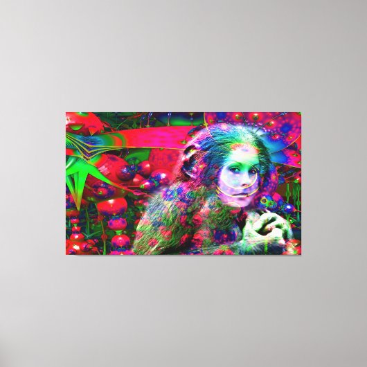 エイリアンのジャングル キャンバスプリント (正面)