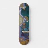 エイリアンのスケートボードによって宇宙で待伏せされる宇宙飛行士 スケートボード (正面)