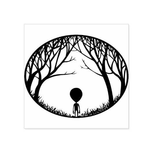 エイリアンのスタンプ かわいいエイリアンのゴムスタンプ ラバースタンプ (インプリント)