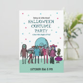 エイリアンのハロウィンコスチュームパーティ | キッズスペースの楽しさ 招待状 (スタンド正面)