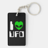 エイリアンのハートのUFO キーホルダー (裏面)