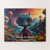 エイリアンのファンタジー林での冒険 ジグソーパズル (横)