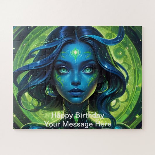 エイリアンのファンタジー林での冒険 ジグソーパズル (横)