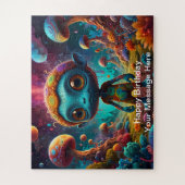 エイリアンのファンタジー林での冒険 ジグソーパズル (縦)