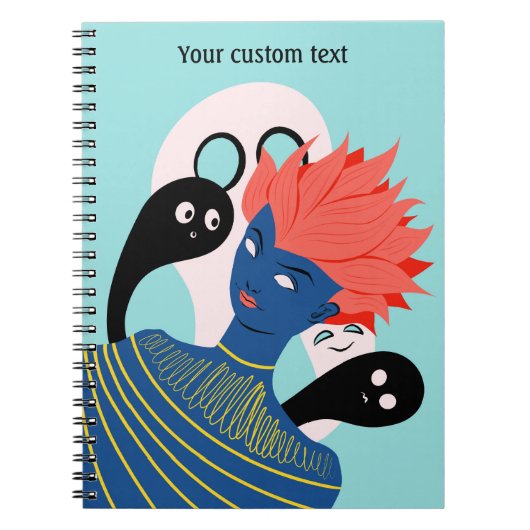 エイリアンの不気味幽霊たち ノートブック (正面)