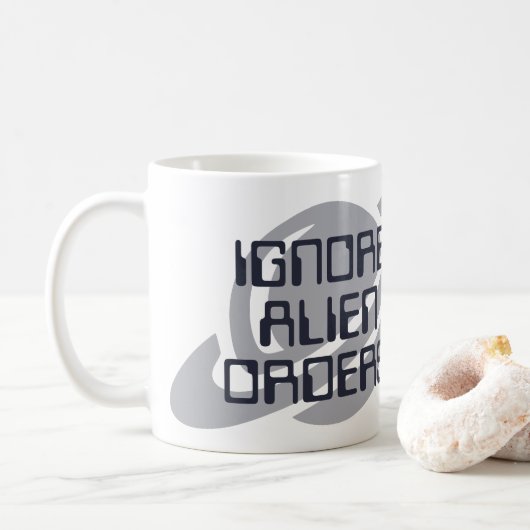 エイリアンの命令を無視せよ コーヒーマグカップ (ドーナツ)