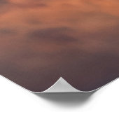 エイリアンの外空間の風景 |抽象芸術 ポスター (角)