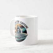 エイリアンの宇宙船 コーヒーマグカップ (正面左)