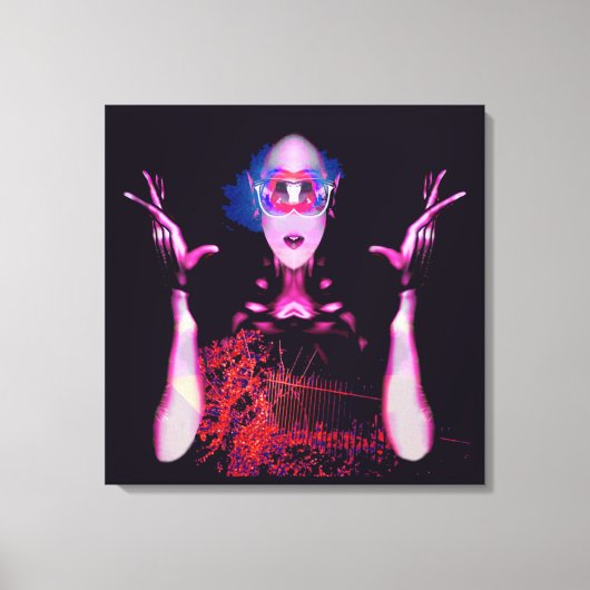 エイリアンの幽霊 キャンバスプリント (正面)