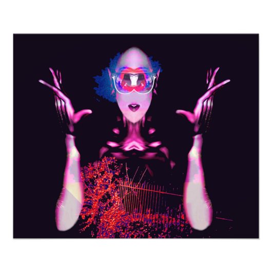 エイリアンの幽霊 フォトプリント            (正面)