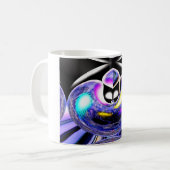 エイリアンの猫アート コーヒーマグカップ (正面左)