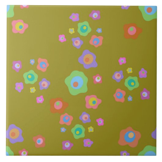 エイリアンの目玉軍団 ITTOI タイル (正面)