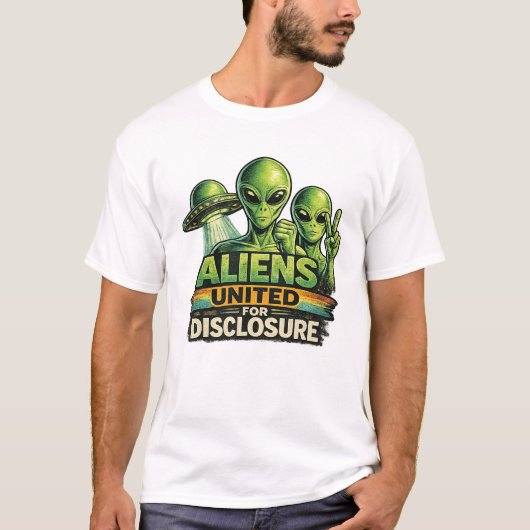 エイリアンの真相究明統一戦線 Tシャツ (正面)