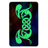 エイリアンの組み込み(エイリアンとケルト結び目模様) マグネット (縦)