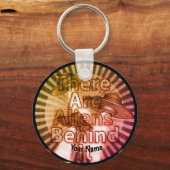 エイリアンの背後にあるIt名前をカスタムするキーチェーン キーホルダー (正面)