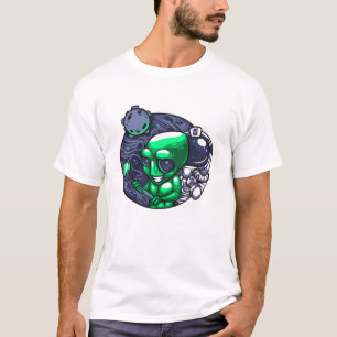 エイリアンの自撮りスナップ天文学者先生宇宙ファン Tシャツ