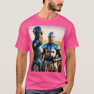 エイリアンの自撮りテンプラールナイト Tシャツ