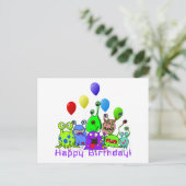 エイリアンの誕生日を祝う ポストカード (スタンド正面)