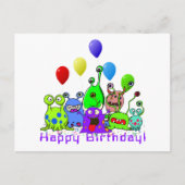 エイリアンの誕生日を祝う ポストカード (正面)