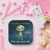 エイリアンの誕生日パーティー ペーパープレート (パーティー)