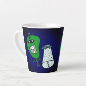 エイリアンの誘拐  カフェラテマグ (左アングル)