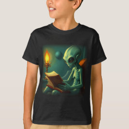 エイリアンの読書 Tシャツ