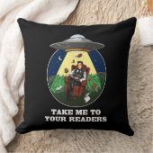 エイリアンの読者への巻き込みブックUFO クッション (ブランケット)