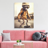 エイリアンの車輪への侵入 キャンバスプリント (インサイチュ (リビング))