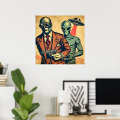 「エイリアンの逮捕」 ポスター (ホームオフィス)