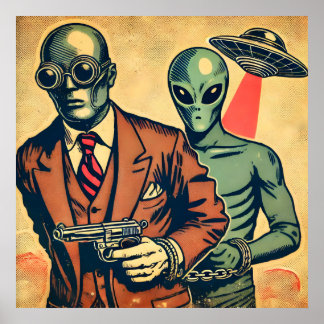 「エイリアンの逮捕」 ポスター